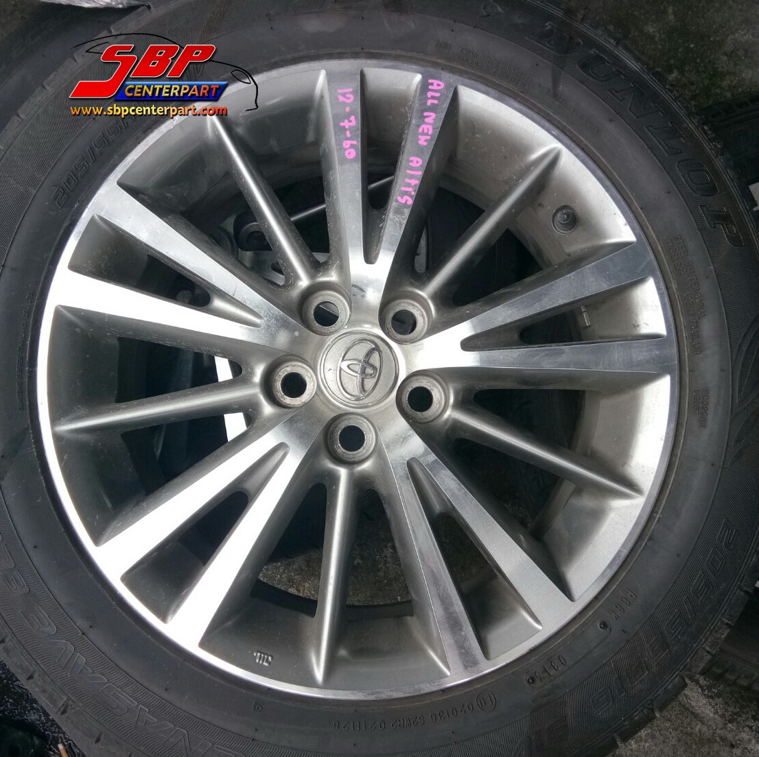 ล้อแม็กซ์ TOYOTA ALTIS 2014